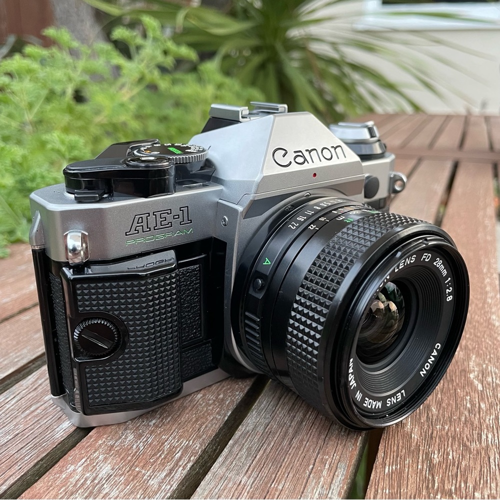 [SOLD] Canon AE-1 Program & 28mm/f2.8 FD Lens In Near- Perfect Cond.